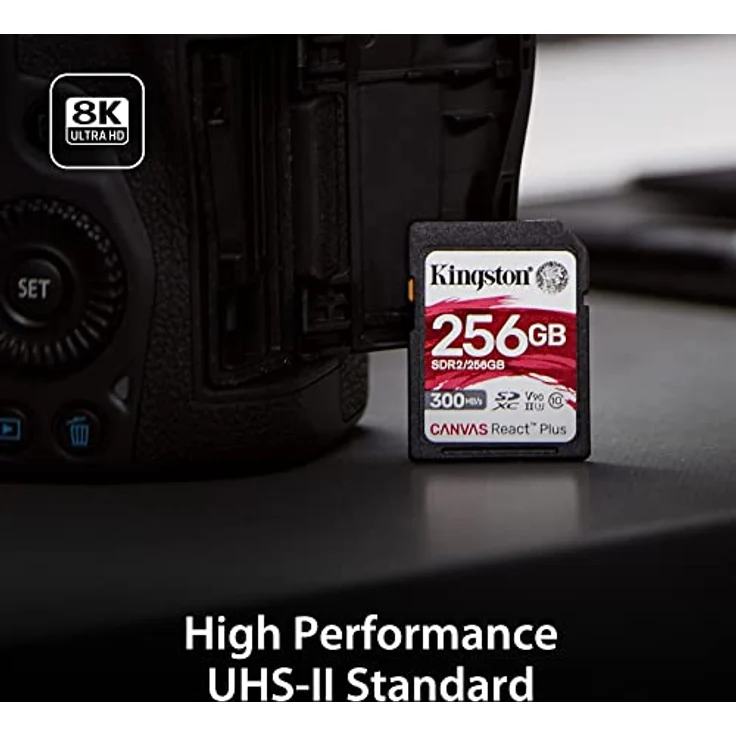 Kingston Canvas React Plus 64GB SDXC Speicherkarte UHS-II 300R/260W U3 V90 for Full HD/4K/8K - SDR2/64GB – Bild 4