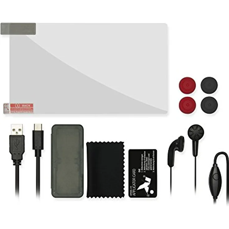 Speedlink 7-in-1 Starter Kit für Nintendo Switch, Siebenteiliges Zubehörpaket - Schutz und Komfort - schwarz - Preisvergleich – Bild 2