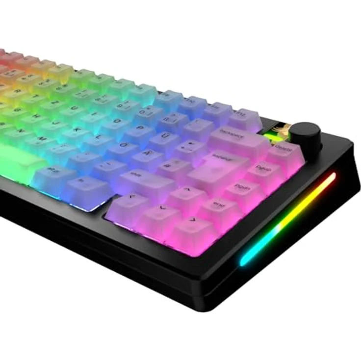Glorious Polychroma V2 Keycaps, ANSI Layout (DE), Polycarbonat, UV-Druck - Transparent – Bild 3