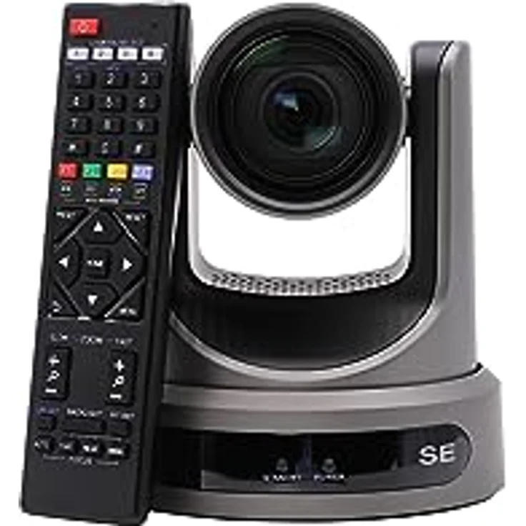 PTZOptics Move SE 12X, Netzwerkkamera mit 12-fachem optischen Zoom und Auto-Tracking, Full HD 1080p, grau – Bild 1