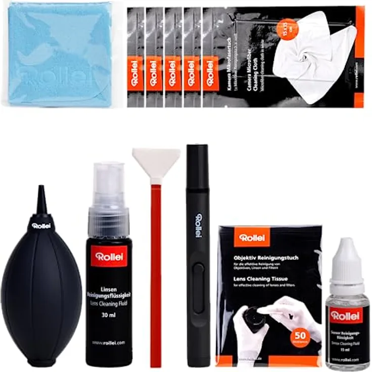 Rollei Sensorreinigungs Kit XL für Vollformat I Reinigung Vollformat-Sensoren und Kamera-Sensoren