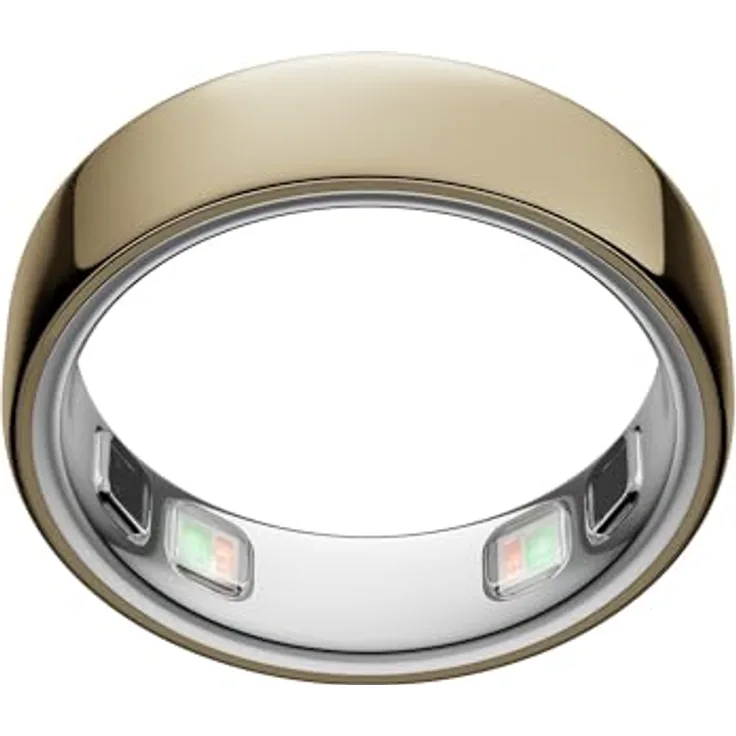 OURA Ring 5, Größe 9, Gold Smart mit fortschrittlichen Gesundheits- und Aktivitäts-Tracking-Funktionen