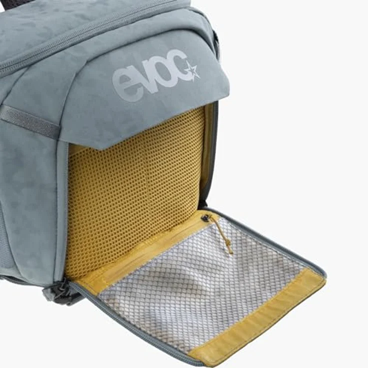 Evoc Hip Pack Capture 6L, Kamera Hüfttasche für Kompakt-Systemkameras, grau, mit Air Flow Contact System und Regenhülle – Bild 9