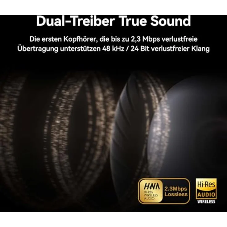 HUAWEI FreeBuds Pro 4, Dual-Treiber True Sound, Intelligente dynamische ANC, Silbernes Saiten-Design, Kopfbewegungsbasierte Steuerung, Weiß – Bild 2