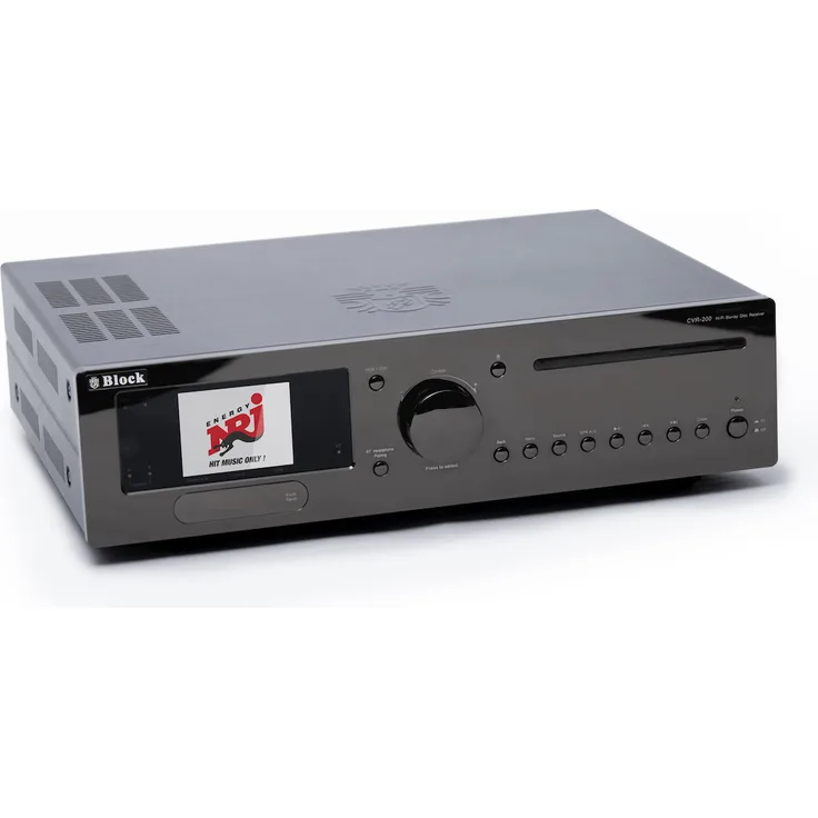 Block CVR-200 Blu-ray Internet Receiver, 2x 100W Musikleistung, Streaming, WLAN, Chrom-Finish in Silber oder Schwarz