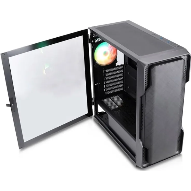 Nanoxia Geh Nanoxia MIDI DS-9G ARGB black - USB-C - TG, PC Gehäuse