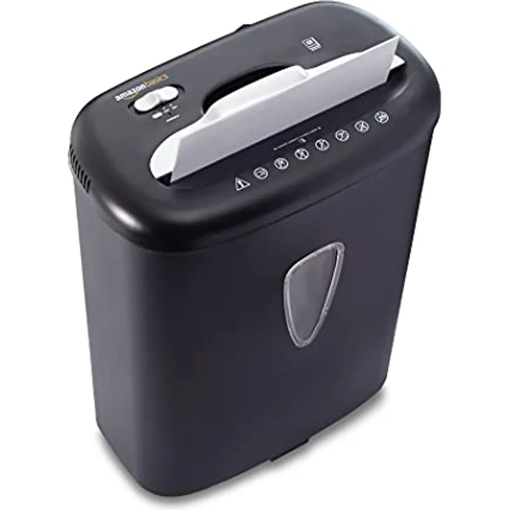 AmazonBasics - Hochsicherheits-Kreuzschnitt-Aktenvernichter für 7-8 Blätter, für Papier und Kreditkarten - Preisvergleich – Bild 6