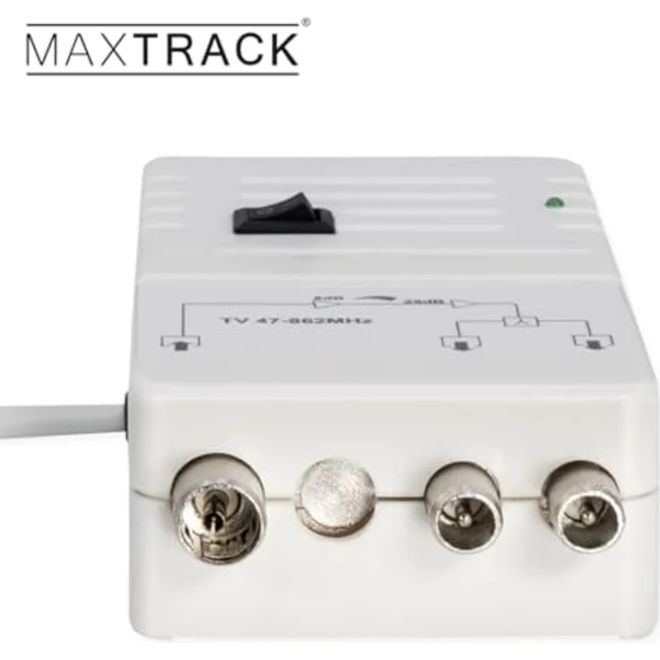 MAXTRACK my wall TV Antennenverstärker FP8ARL, 25 dB regelbarer Signalverstärker für TV, TM und DAB, für 2 Geräte – Bild 7