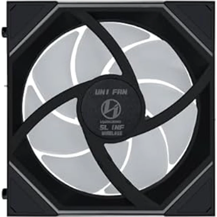 Lian Li UNI FAN SL-INF, 120mm Wireless Lüfter mit ARGB, PWM und hohem Airflow, schwarz – Bild 5