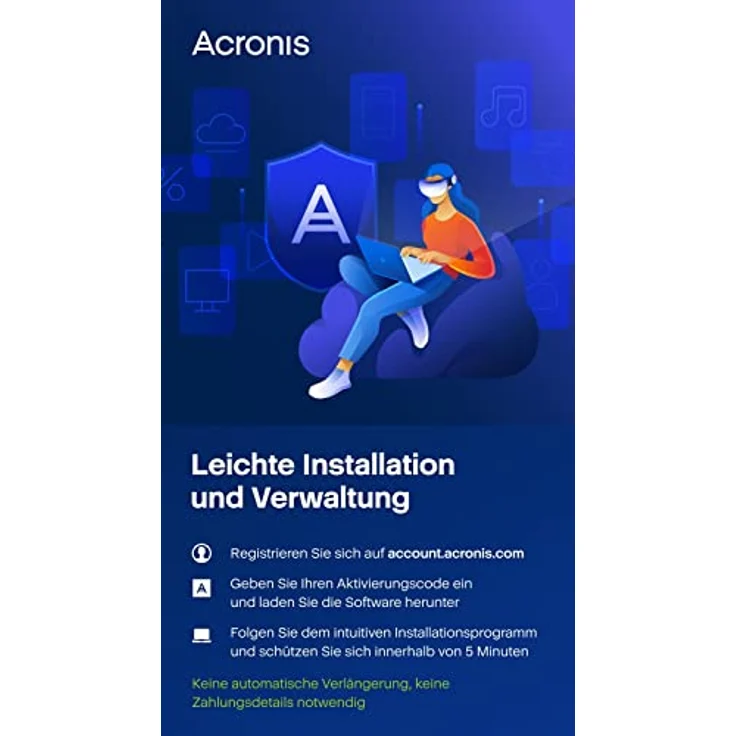 Acronis Cyber Protect Home Office 2023 Premium 1 TB Cloud-Speicher 3 PC/Mac 1 Jahr Windows/Mac/Android/iOS Internet Security inklusive Backup Aktivierungscode per Post, Datensicherung und Ransomware-Schutz, von Acronis – Bild 4