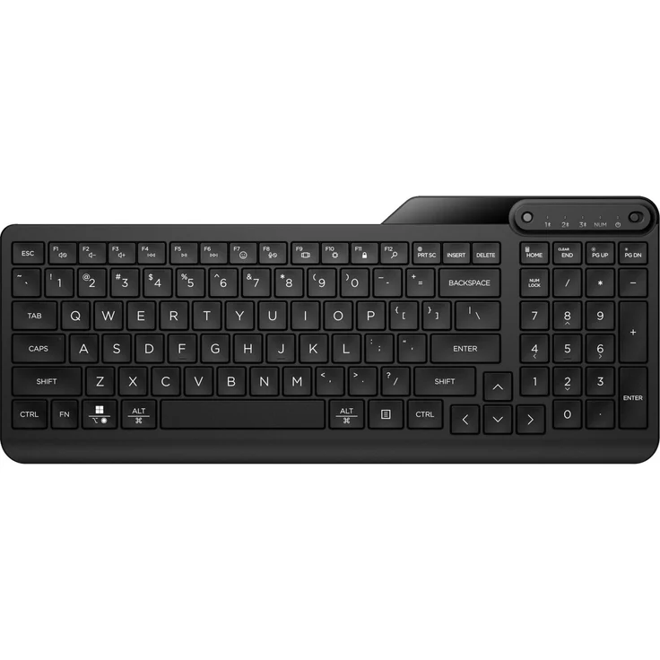 HP 460 Bluetooth-Tastatur für mehrere Geräte, Kabellos, Bluetooth, Silber