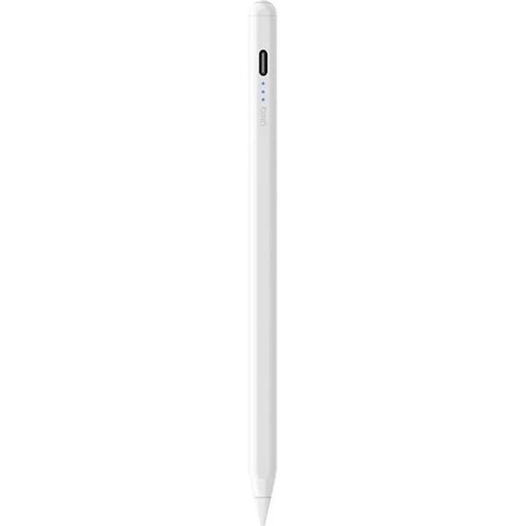 UNIQ Pixo Lite 2.0, Magnetischer Stylus für iPad mit präziser Berührung, elegante weiße Farbe