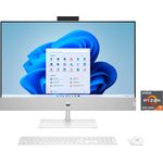 HP Pavilion 27-ca0001ng All-in-One PC (27 Zoll, AMD Ryzen 7 5700U, Radeon, 16 GB RAM, 1000 GB SSD, Luftkühlung) in Schwarz