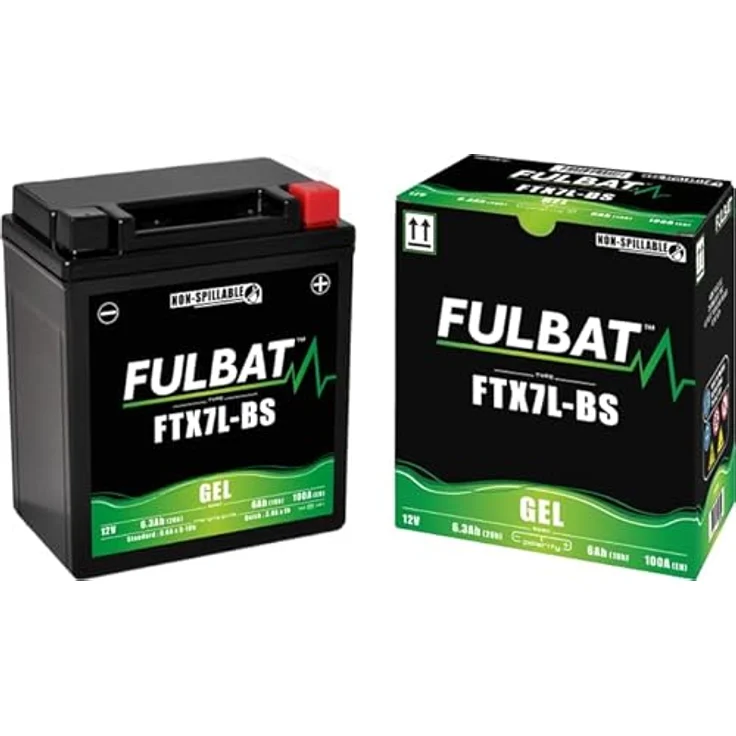 Fulbat FTX7L-BS GEL Batterie, 12V 6Ah, wartungsfrei und auslaufsicher, kompatibel mit APRILIA Mojito Habana SR 125 – Bild 1