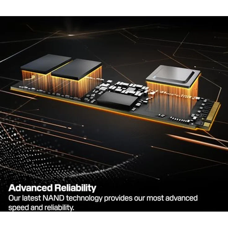 WD_BLACK SN8100 2 TB PCIe 5.0x4 NVMe M.2 SSD, Lesegeschwindigkeiten von bis zu 14.900 MB/s, Schreibgeschwindigkeiten von bis zu 14.000 MB/s, TLC 3D CBA NAND – Bild 4