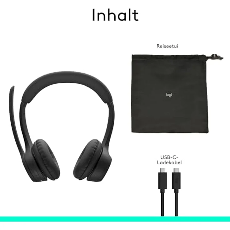 Logitech Zone 305 for Business, kabelloses Bluetooth-Headset mit Mikrofon, für Microsoft Teams, schwarz – Bild 10