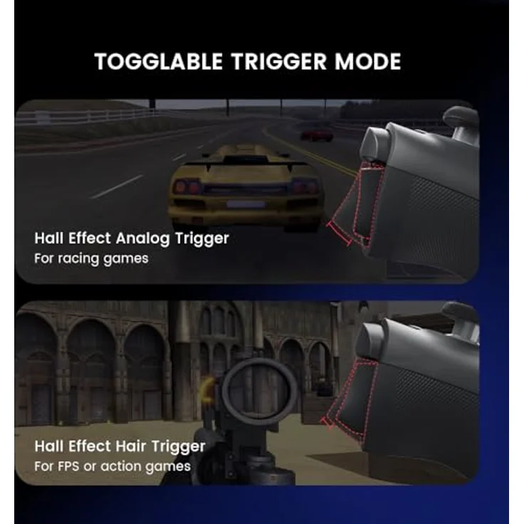 GameSir G8 Plus Bluetooth Mobile Game Controller, Wireless Gamepad mit Hall-Effekt Joysticks/Hall Trigger, für Switch & iOS & Android & Tablets, Spiele Minecraft, Genshin Impact, Call of Duty Mobile – Bild 4