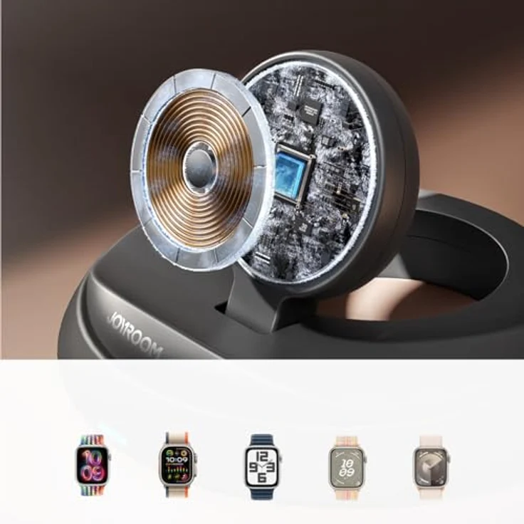 Joyroom JR-W12, kabelloses faltbares Ladegerät für Smartwatches, Schwarz – Bild 9