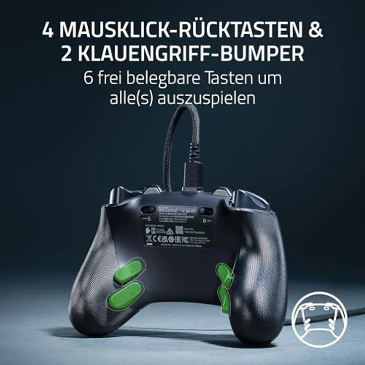 Razer Wolverine V3 Tournament Edition 8K, Gaming Controller mit 8000-Hz-Abtastrate, Schwarz – Bild 5