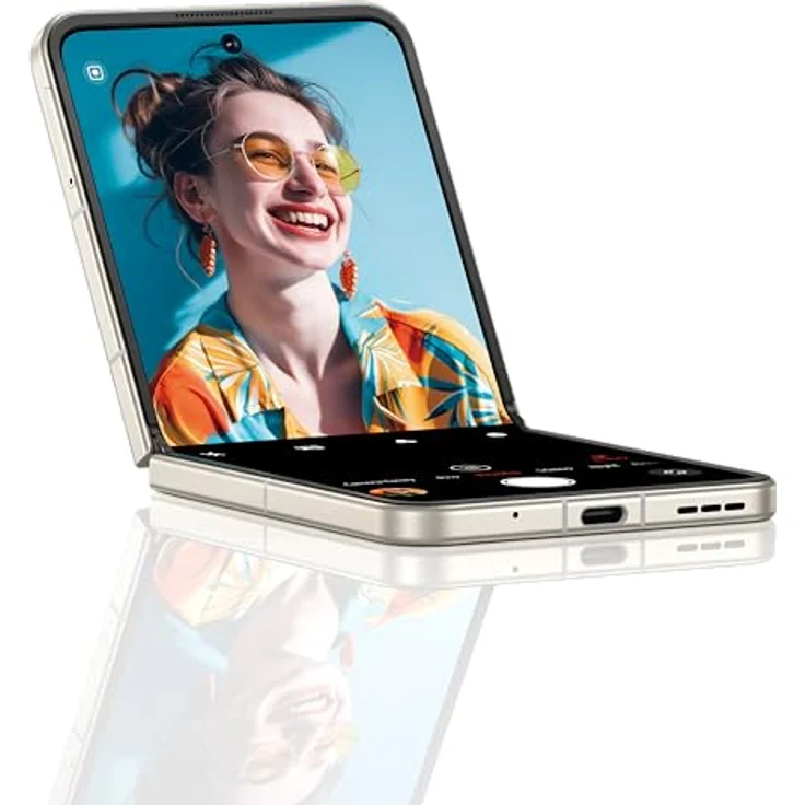 Nubia Flip 5G 6.9" (17.53cm) FHD+ Hole Display (8GB RAM, 256GB ROM, Kamera 50MP, 5200mAh Akku, Android 13) Gold Smartphone – Bild 4