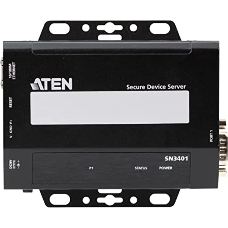 Aten SN3401 1-Port RS-232/422/485 Secure Device Server, KVM Switch für gesicherte serielle Datenübertragung, Schwarz – Bild 4