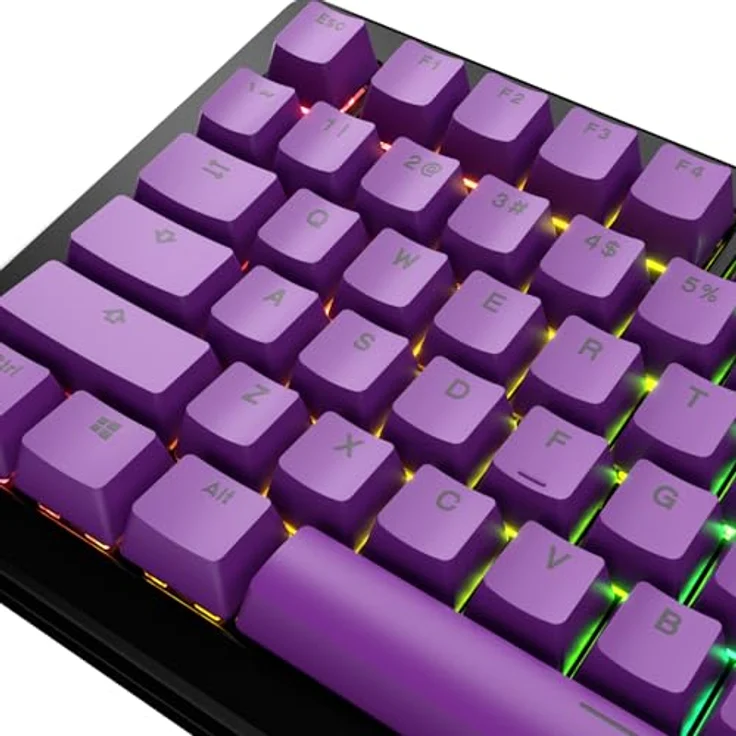 Glorious GPBT Basics Keycaps, ANSI Layout (US), PBT, Doubleshot - Epic Purple – Bild 6
