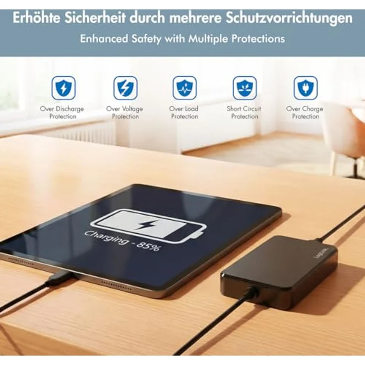 LogiLink PA0413 Notebook-Netzteil 65 W, 20 V 3.25 A, USB Power Delivery (USB-PD), ultra-schlank, mit 1,8 m USB-C-Kabel – Bild 7
