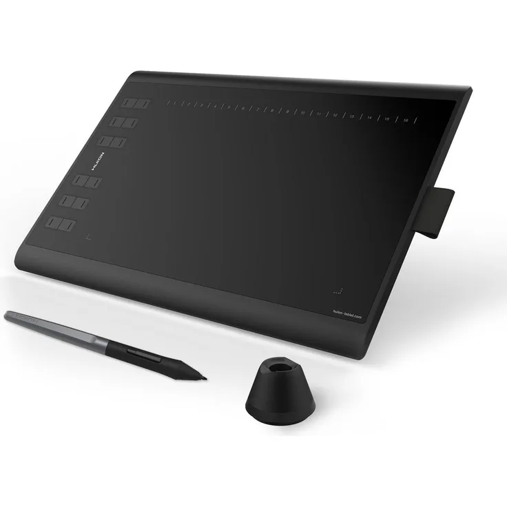HUION Inspiroy H1060P Grafiktablett, 10x12 Zoll mit 10 Hotkeys, batteriefrei, unterstützt Android 6.0+