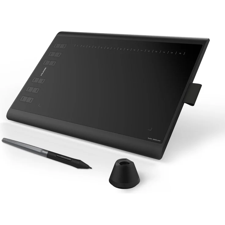 HUION Inspiroy H1060P Grafiktablett, 10x12 Zoll mit 10 Hotkeys, batteriefrei, unterstützt Android 6.0+