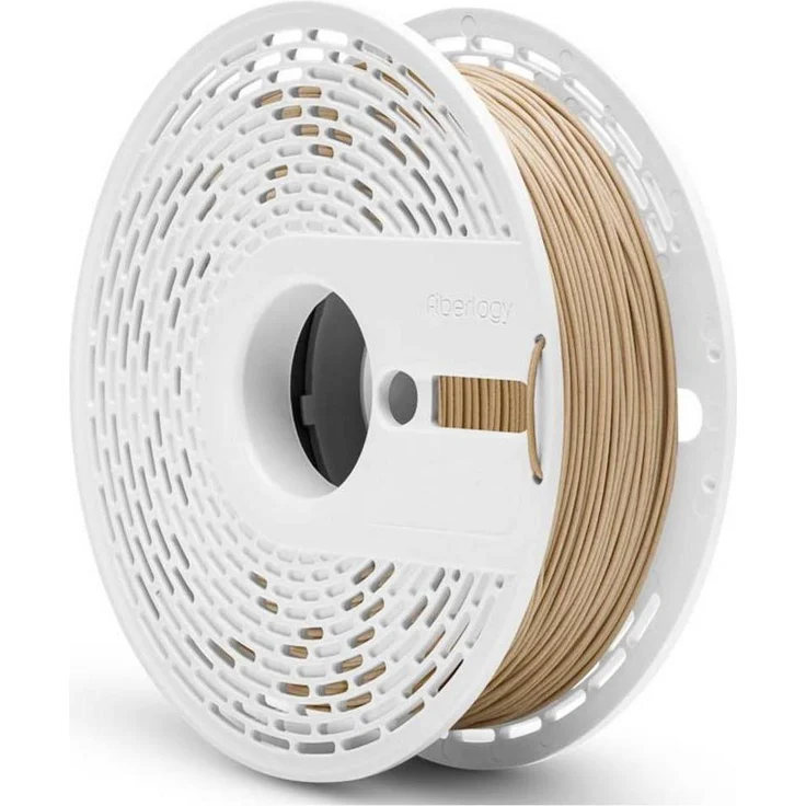 Fiberlogy WOOD-NATUR-175-075 FiberWood Filament PLA Compound, Holzähnliche Optik, 3D Druckmaterial, Mehrfarbig, 750 g