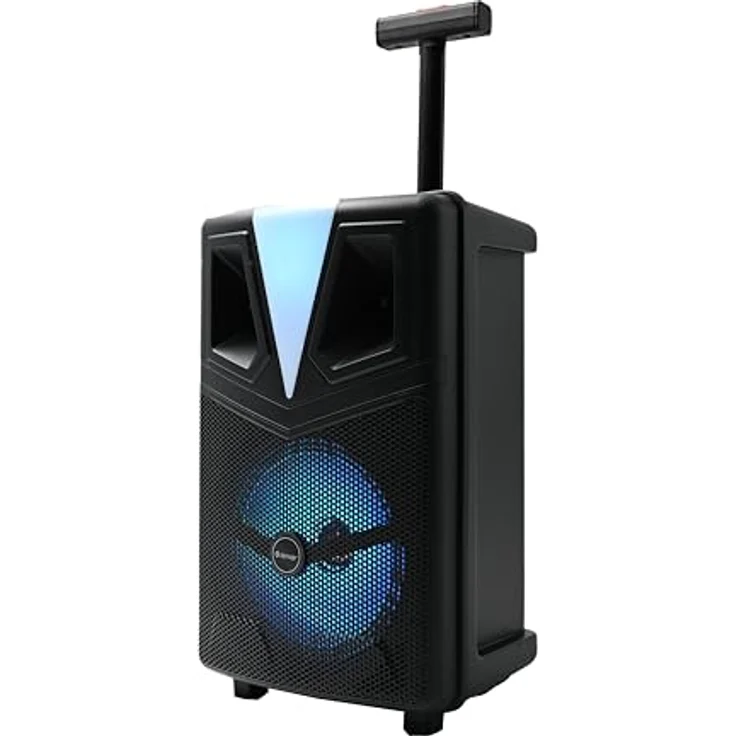 Denver TSP-307, Tragbarer Bluetooth® Lautsprecher mit 120 W Ausgangsleistung, USB, SD, AUX und Halterung, Schwarz – Bild 3