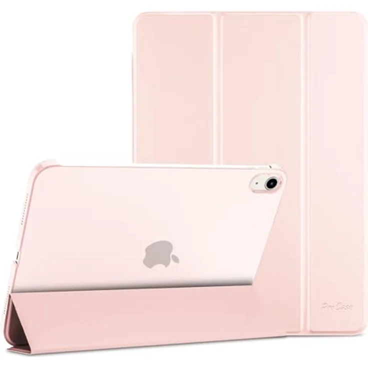 ProCase Hülle für iPad A16 11. Generation 2025 und iPad 10. Generation 2022, Leichtes Hartschalen Smart Cover mit Auto Wake/Sleep - Hellrosa – Bild 1