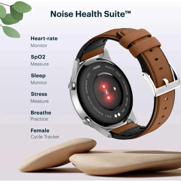 Noise NoiseFit Halo 1.43" AMOLED Display Smart Watch, Premium Metallic Build, 100 Sports Modes, Up to 7-Day Battery Life, BT v5.3 – Bild 5