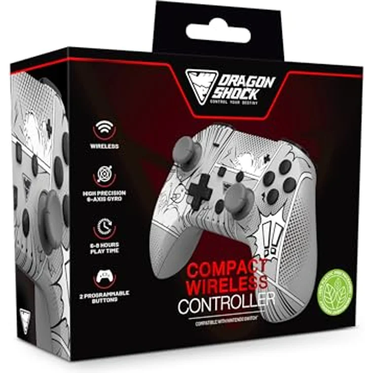 DragonShock Controller Poptop Wireless Manga Switch, kabelloses Gamepad für Nintendo Switch, Mehrfarbig mit Bluetooth-Verbindung und langlebigem Akku – Bild 2