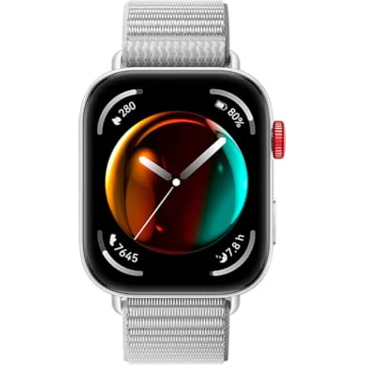 HUAWEI Watch FIT 3, 1,82″ AMOLED-Display, Ultraschlankes Design, Bluetooth-Anrufe, Bis zu 10 Tage Akkulaufzeit, Kompatibel mit iOS & Android, Umfassendes Fitness-Management, GPS, Grau (Nylon) – Bild 2