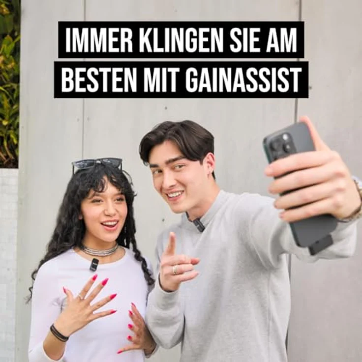 RØDE Wireless Micro - Kompaktes drahtloses Mikrofon, zwei Mikrofone mit Ladehülle - USB-C, Schwarz – Bild 2