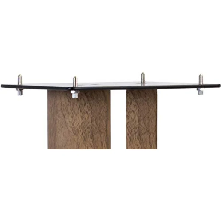 Norstone Lautsprecherständer Stylum 3 (80cm) Eiche (Dekor), stabil aus Metall, belastbar bis 50kg, Paarpreis – Bild 4