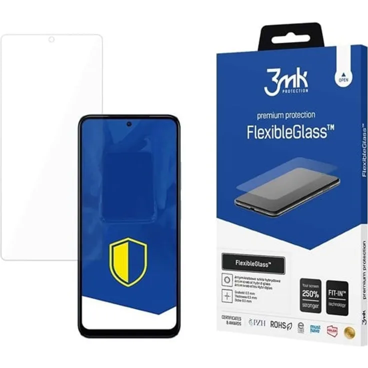 3mk FlexibleGlass, Displayschutzfolie für optimalen Schutz, 1 Stück
