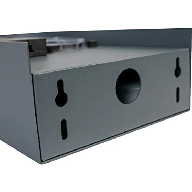 Grafner Steckdose, Edelstahl Steckdosensäule mit Timer 2 Außensteckdosen Anthrazit Gartensteckdose – Bild 6