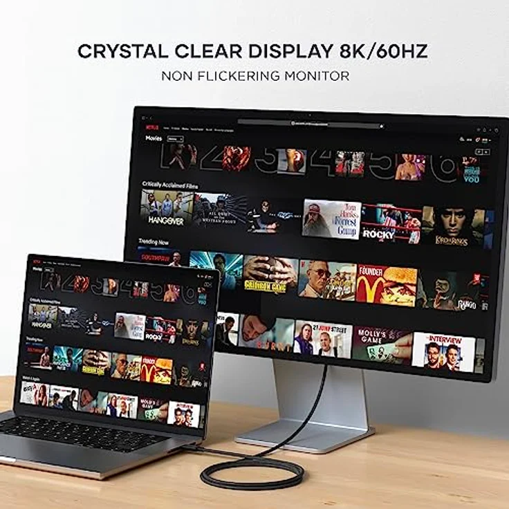 SATECHI zertifiziertes USB-C Thunderbolt 4 Kabel (1m), 8k/60-Hz Display, 40 Gbps Datenübertragung, 240W PD, PCIE, kompatibel mit Thunderbolt 4/3, USB4, USB-C, für MacBook Pro, Hubs, Docking und mehr – Bild 5