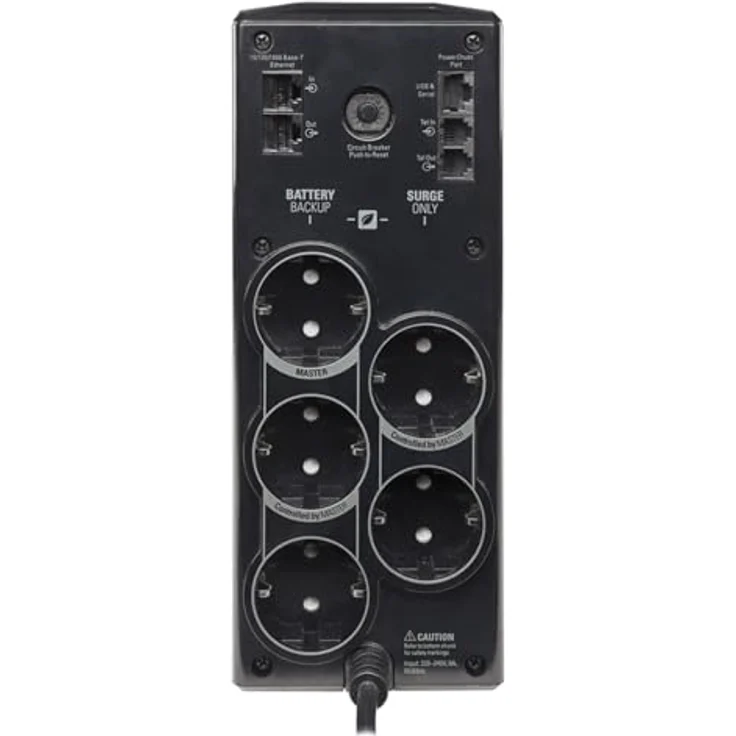 APC Back UPS PRO USV 900VA Leistung - BR900G-GR - inkl. 150.000 Euro Geräteschutzversicherung (5-Schuko Ausgänge, Stromsparfunktion, Multifunktionsdisplay) – Bild 2