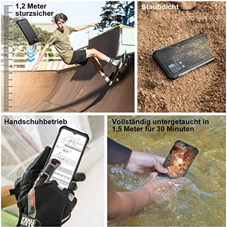 Blackview BV9200 Outdoor Handy Ohne Vertrag, 14GB/256GB/1TB erweiterbar, 2.4K 120Hz Display Android 12 Outdoor Smartphone mit Harman Audio, 66W 5000mAh Akku Octa Core, 50MP+16MP Real Tone Kamera,IP69K – Bild 2