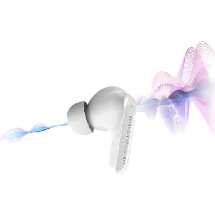 Energy Sistem Serenity ANC, True Wireless Earphones mit aktiver Geräuschunterdrückung und integriertem Mikrofon, kabellos, Weiß – Bild 3