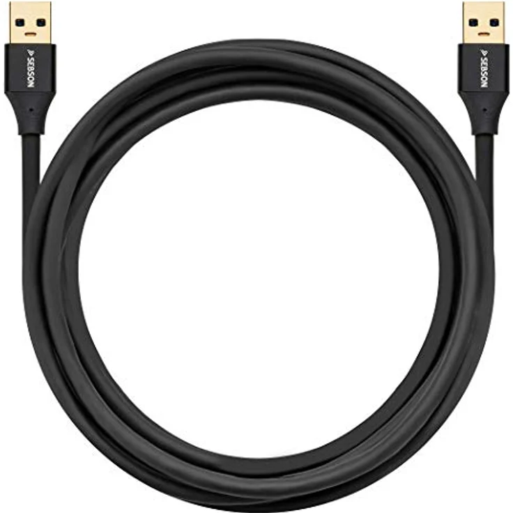 SEBSON USB 3.0 Kabel 1m, Typ A auf A, 5 Gbit/s Datenübertragung, robuste PVC Ummantelung, kompatibel mit PC, Laptop, Drucker und Festplatten – Bild 3