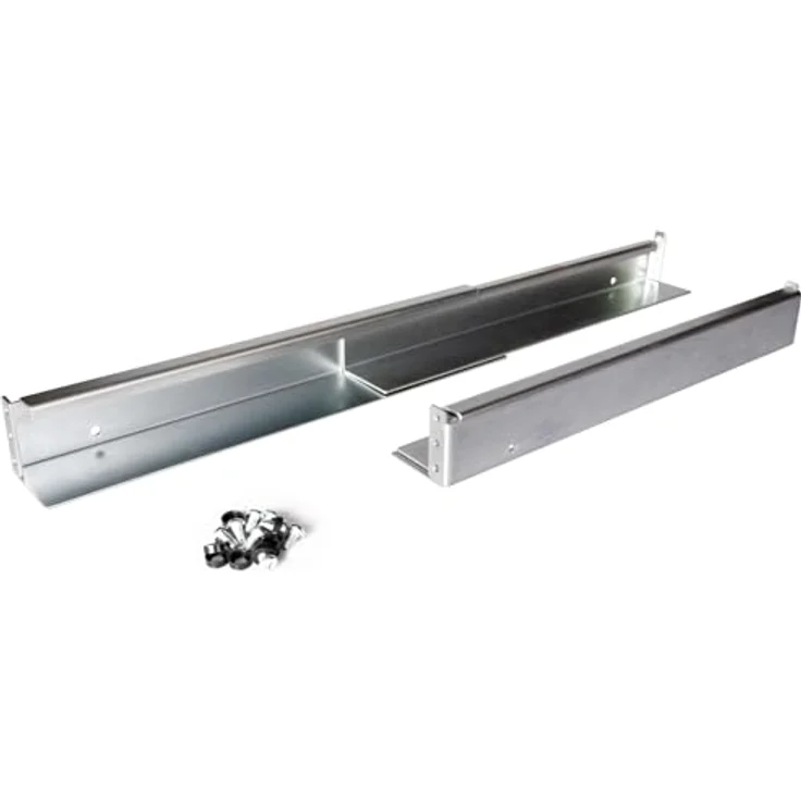 ROLINE Gleitschienen Set, tiefenvariabel 350-600mm, galvanisiertes Stahlblech, 100 kg Belastbarkeit, inkl. Befestigungsmaterial – Bild 4
