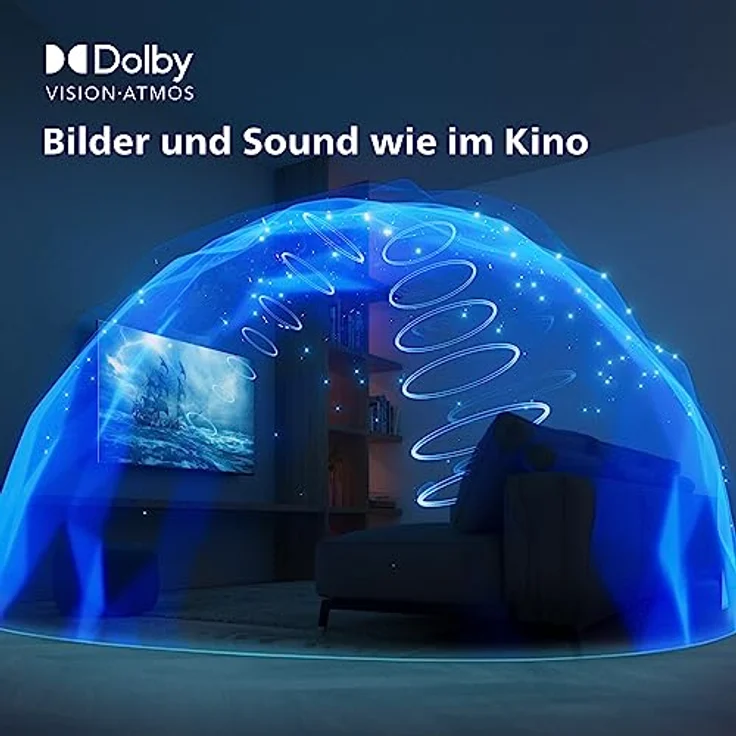 Philips Smart TV | 43PUS7608/12 | 108 cm (43 Zoll) 4K UHD LED Fernseher | 60 Hz | HDR | Dolby Vision – Bild 3