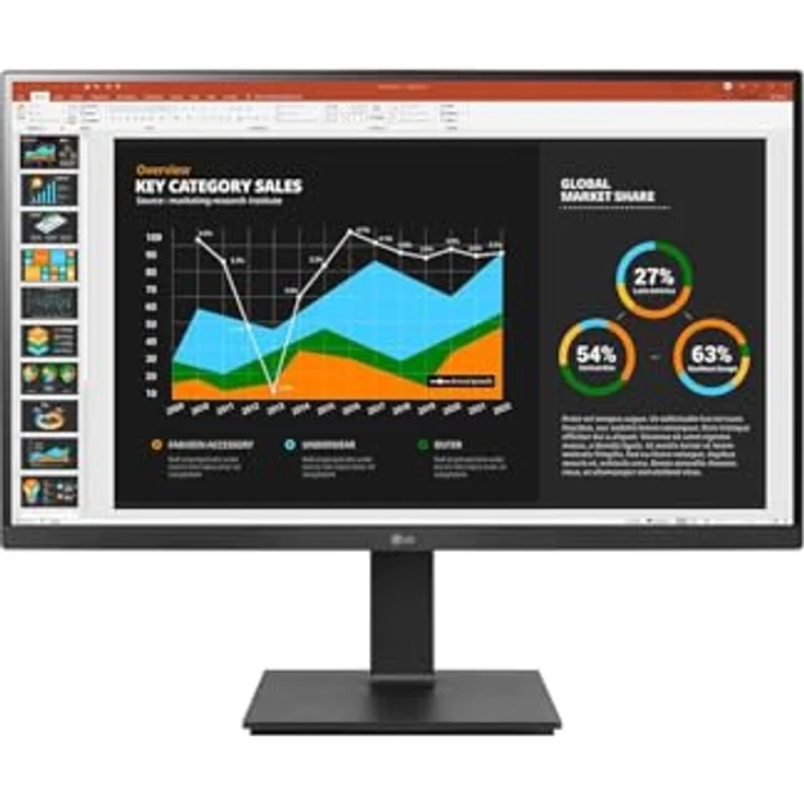 LG 27BQ75QB-B, 27" IPS Monitor, 2560 x 1440 QHD, 75Hz, USB Type-C™, ergonomisch verstellbar, mit integrierten Lautsprechern – Bild 1
