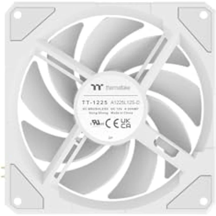 Thermaltake TS140 EX RGB, Gehäuselüfter 3-Pack mit integriertem Temperatursensor und PWM-Lüftersteuerung, Snow – Bild 4