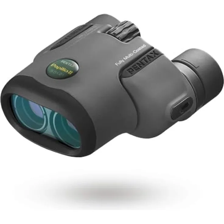 Pentax Papilio II 8.5x21 Kompaktes Fernglas BAK4-Prisma, Gummiarmiertes Gehäuse, schwarz
