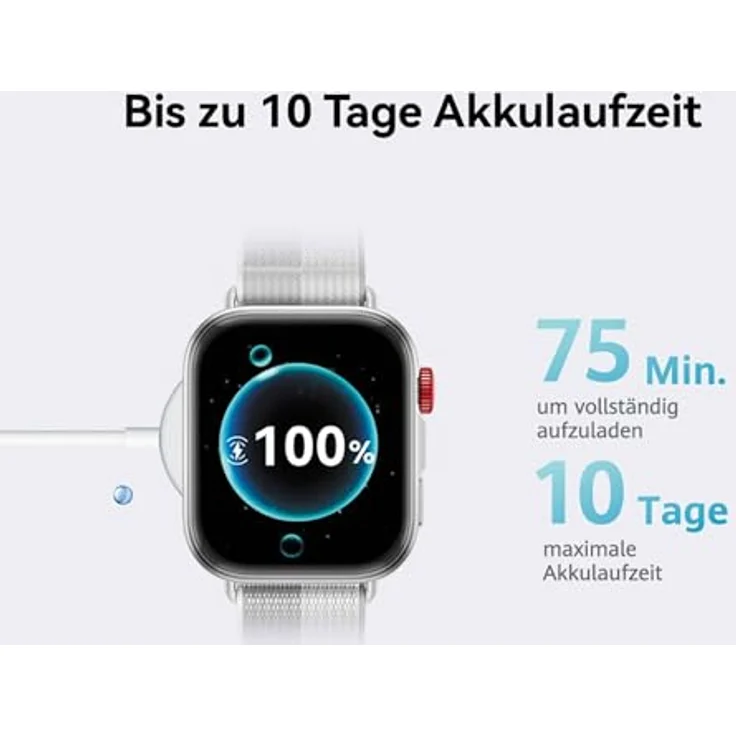 HUAWEI Watch FIT 4, Smartwatch mit GPS und Fitness Tracker, Aluminiumgehäuse, Kautschuk-Armband, Weiß – Bild 6